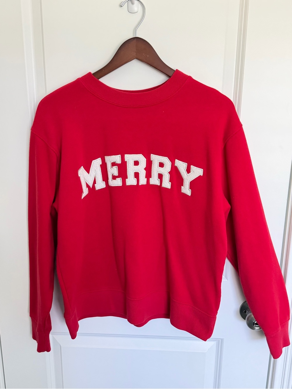 Universal Thread | Red "Merry" Crewneck Sweater